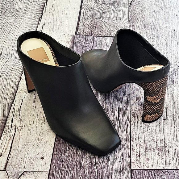 dolce vita leather mules